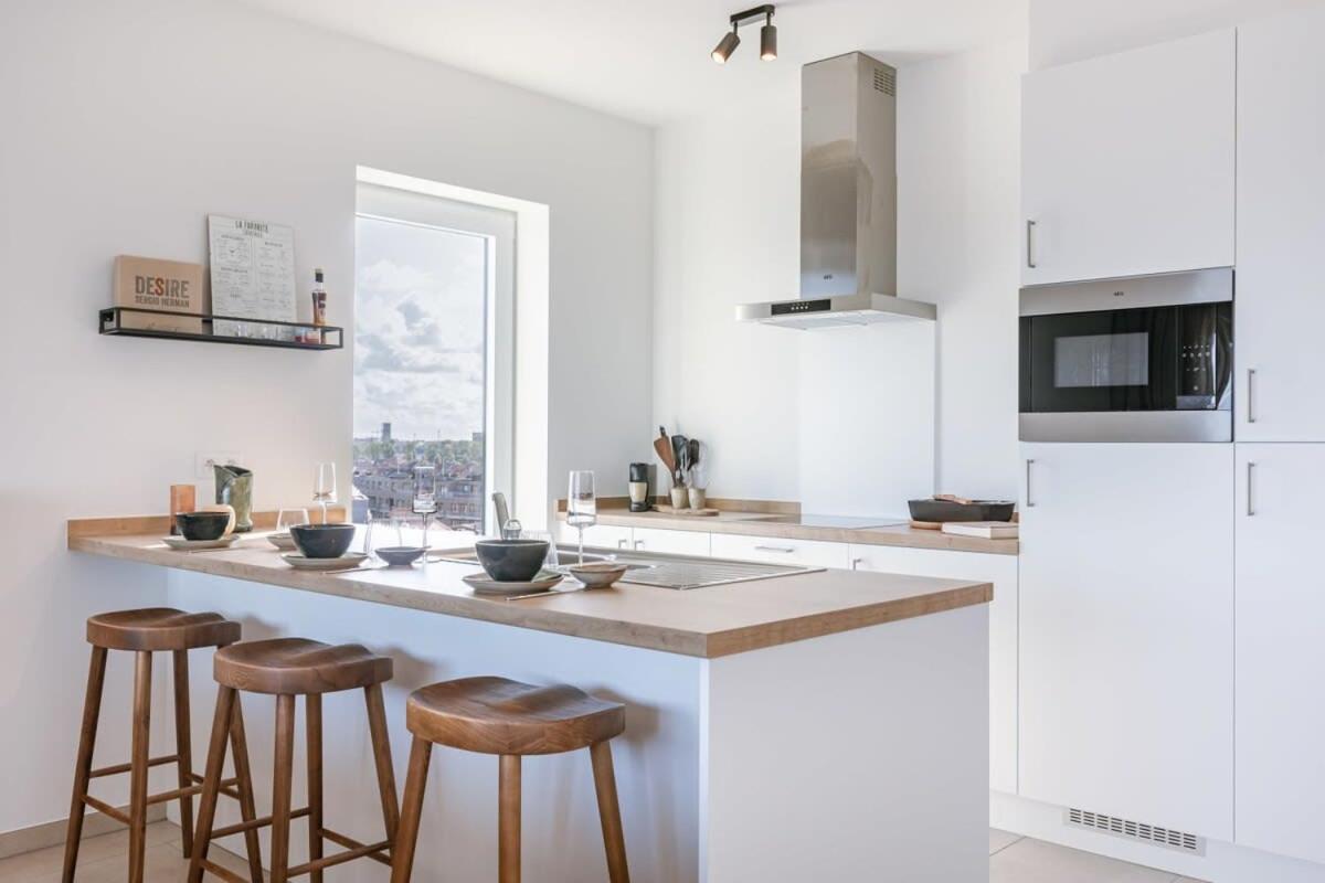 Huswell - Lovely New Apartment At The Harbor + Parking Brugge Dış mekan fotoğraf